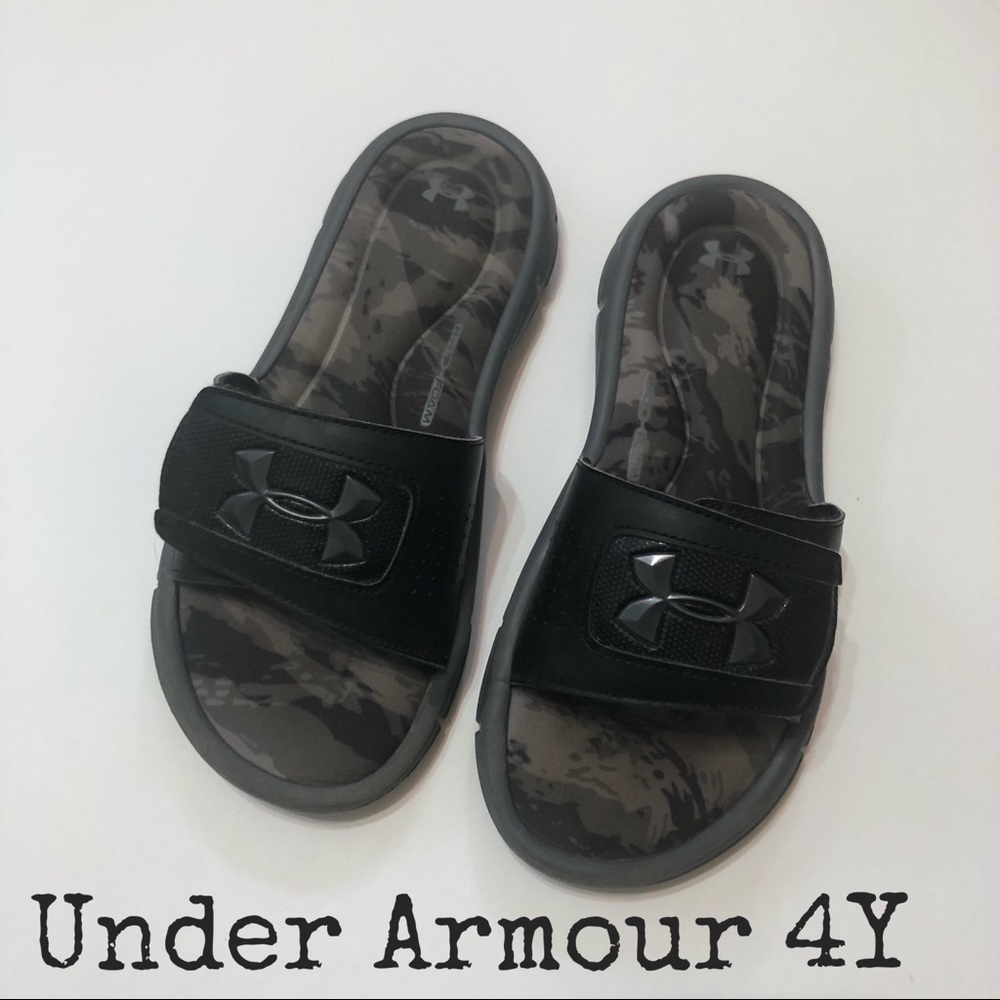 Boys Under Armour Slides